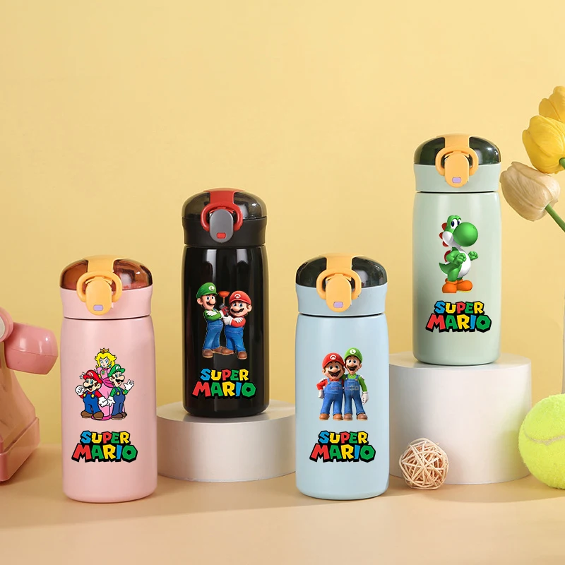 

Super Marios Insulated Cup Portable Cartoon Anime Water Bottle Winter Stainless Steel Large Capacity Drinking Water Bottle New