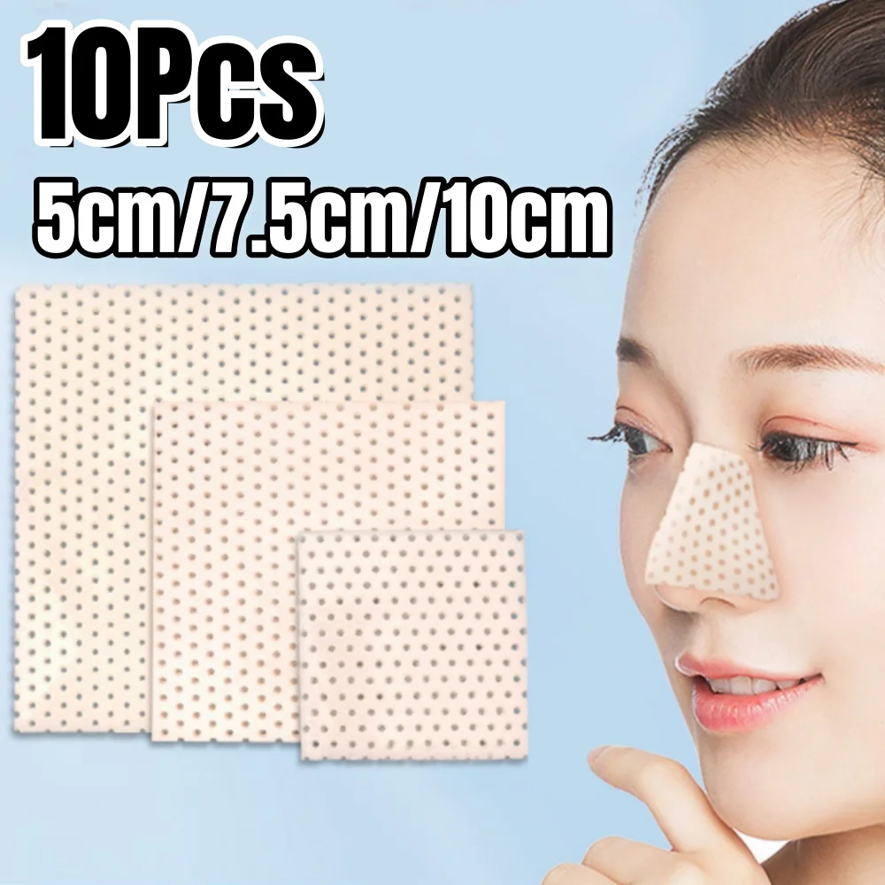 10pcs 5/7.5/10cm Thermoplastic Nasal Splint Rhinoplasty Immobilized Trapezoidal Nasal Splint Low Temperature Nose Splint Ortho