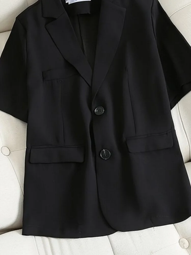 

Женская профессиональная одежда свободного кроя больших размеров, модная летняя льняная ткань с пуговицами из чистого льна