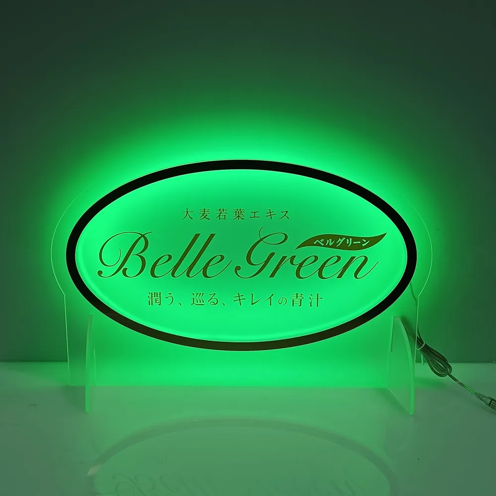 Custom 3D Metal round LED Neon Sign Personalized Business Logo Wall Art for Beauty Salon Nail Hair Studio Company Name Plaque