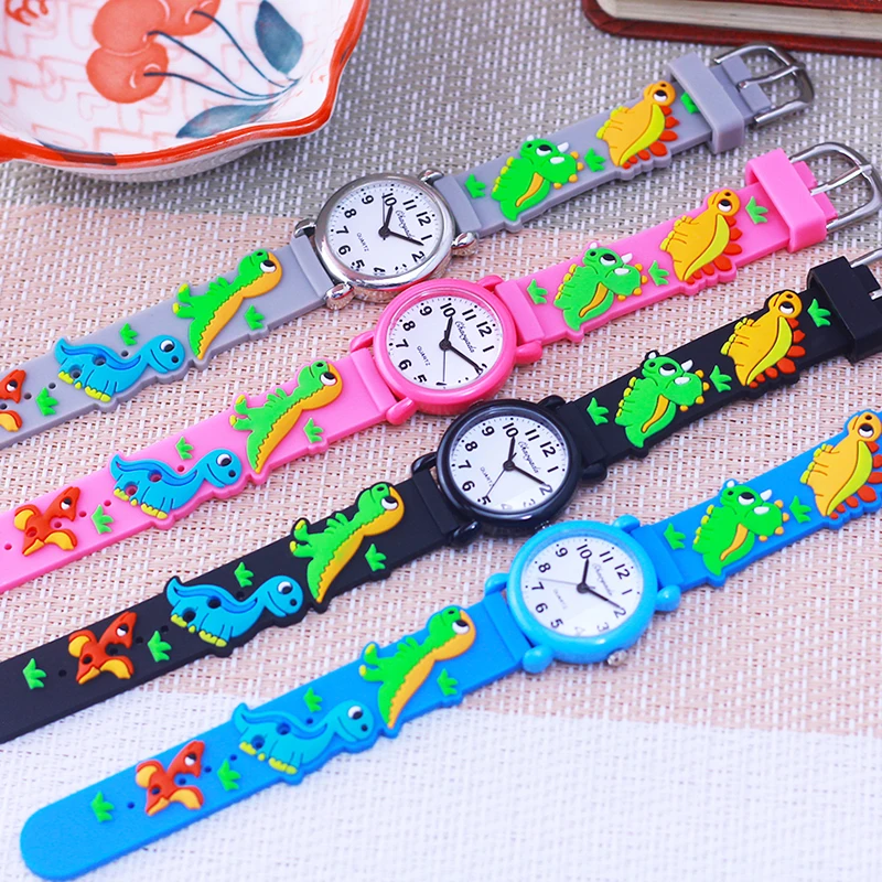 Chaoyada Nuovo stile Bambini Ragazzi Uomo Ragazze Moda Dinosauro Cinturino Orologi Studenti Bambini Quadrante colorato Orologio sportivo casual digitale