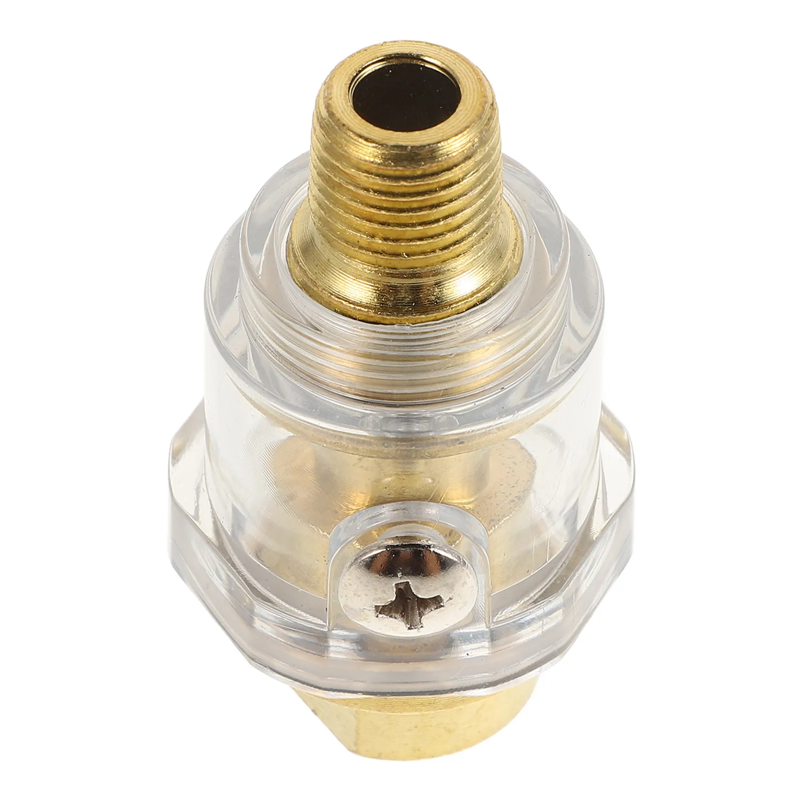 

1/4 Inch Mini Oiler Brass Plastic Automatic Lubricator for Air Tools Inline Pneumatic Accessories Prevents Rust Corrosion Smooth