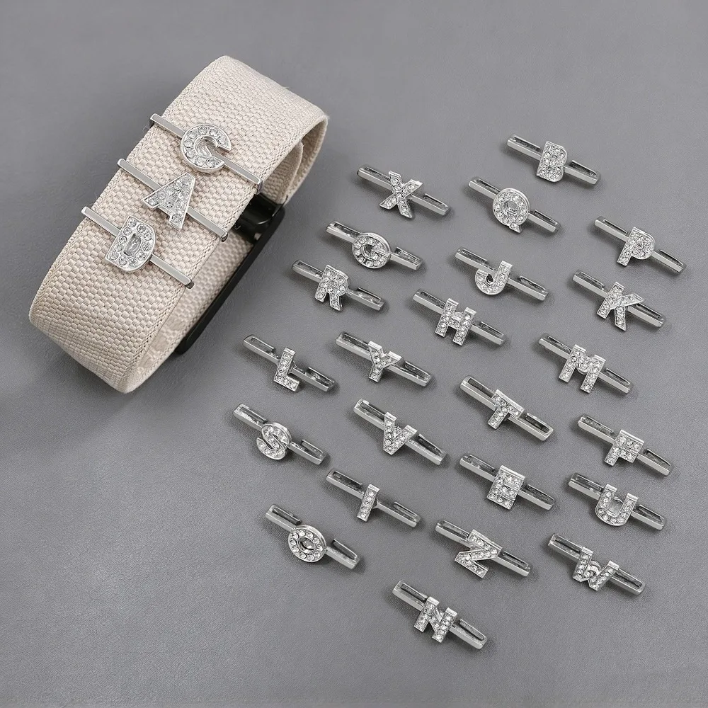 Compatible with WHOOP Wristband Diamond Letter Charms DIY Strap Decoration Stylish Pendant Accessories