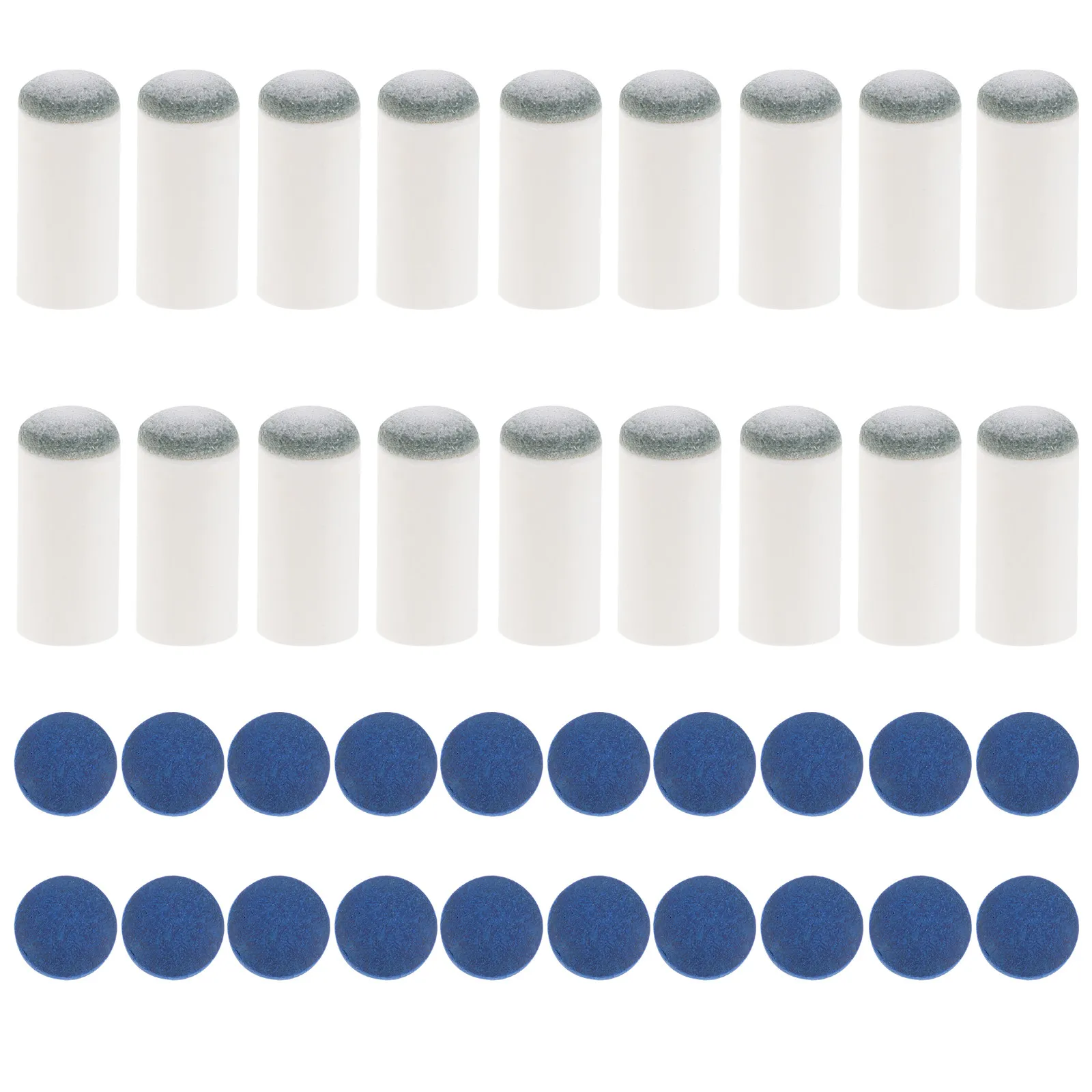 

40Pcs High Precision Slip-on Billiard Stick Tips Cue Tips for Pool Table Players Casual to Pro Replacement Maintenance