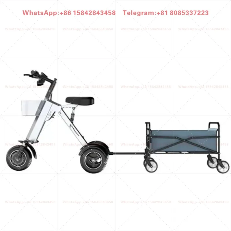 36V 450W Portable Folding Adult Three Wheel Scooter 10 Inch Aluminum Frame With Storage Basket