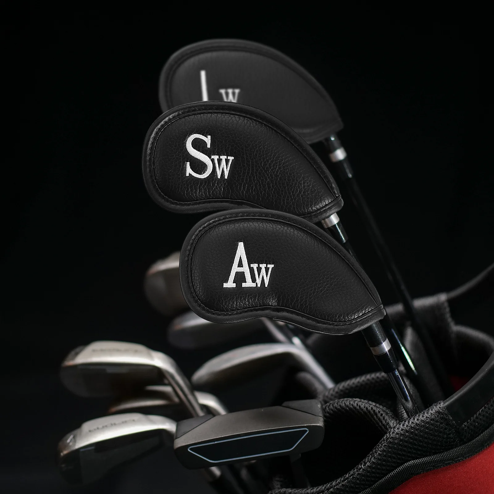 

12pcs Golf Putter Head Cover Mallet Shape Durable Protection For Storage Travel Cue Sleeve Golfing Pole Protector Professional