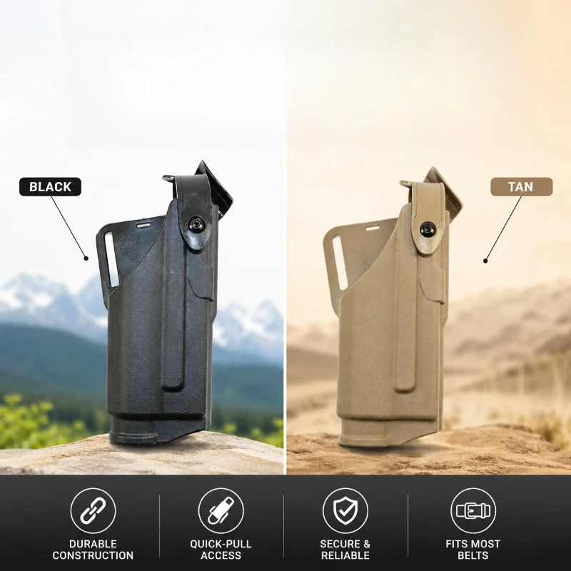 Wear Resistant Matte Black Thickened Plastic Waist Mount Quick Release Model Accessory With Bright Auxiliary Light Design