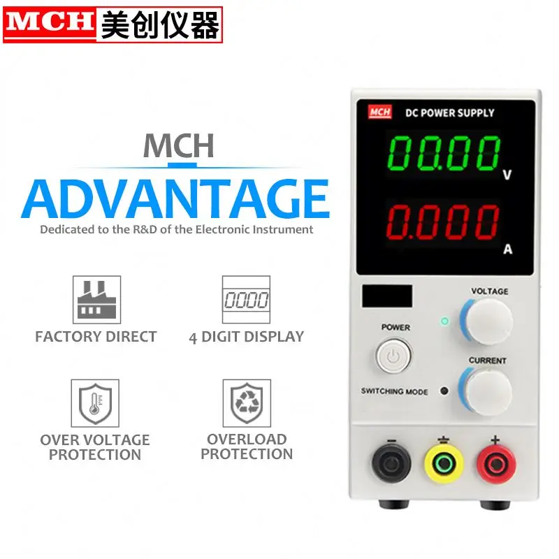 DC Led Power Supply 0~30V / 0-2A Designed Voltage&Current MCH-K302D