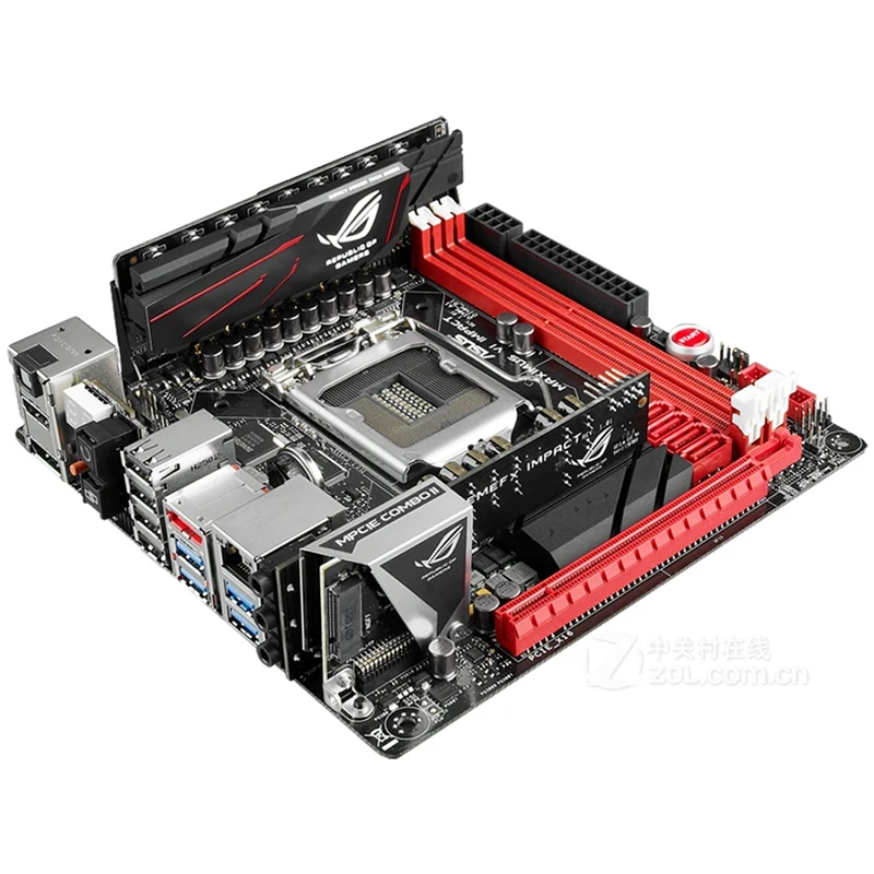 Carte mère Overclocking Desktop, Maximus VI Impact M6i MINI ITX, LGA 1150, DDR3, 16 Go, Intel Z87, SATA III, USB 3.0