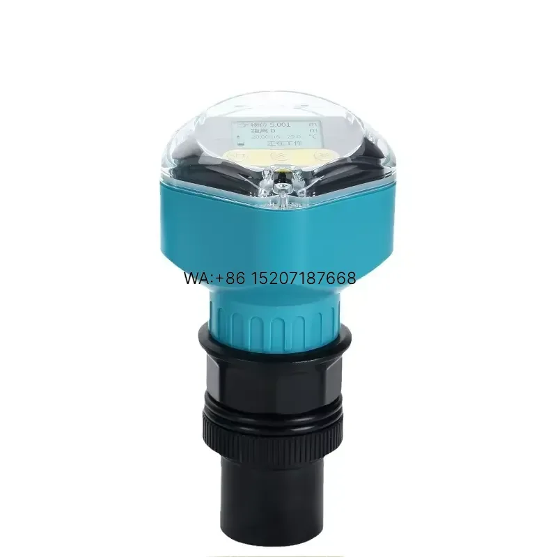 Wmwmnu for DWEL Customizable RS485 4-20mA Ultrasonic Level Transmitter Meter Sensor Contactless Anti-Corrosion