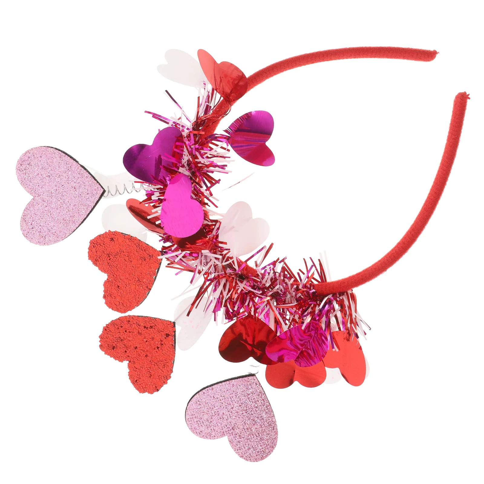 

Cupid Heart Headband Red Valentines Headband Romantic Hair Accessories for Weddings Single Photoshoot Parties Cupid Heart Head