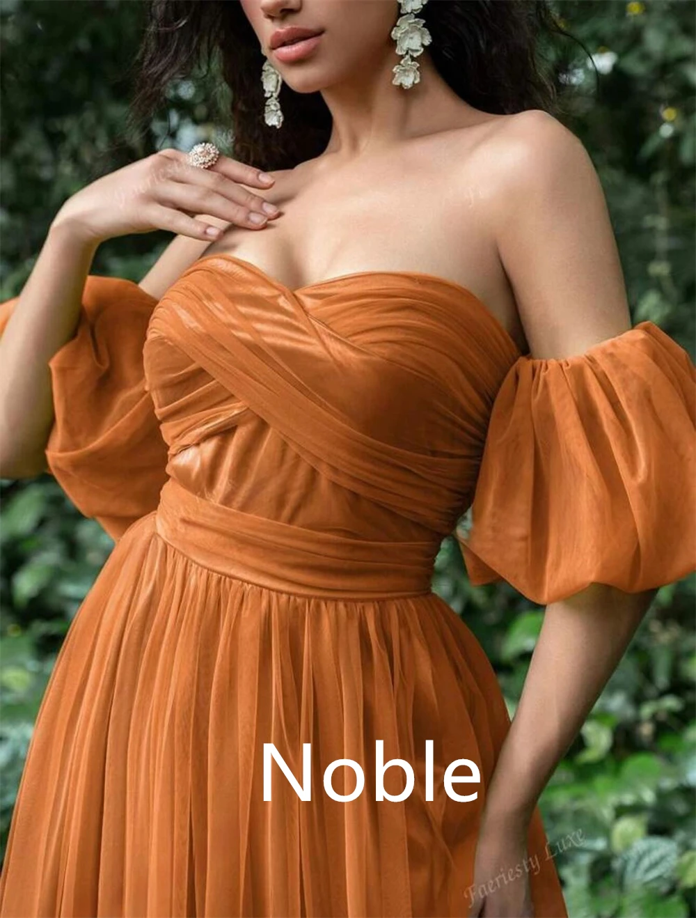 

Customized Modern Chiffon Evening Dress Exquisite Strapless Off the Shoulder Prom Dress Lace Up Back Special Occasion Gowns