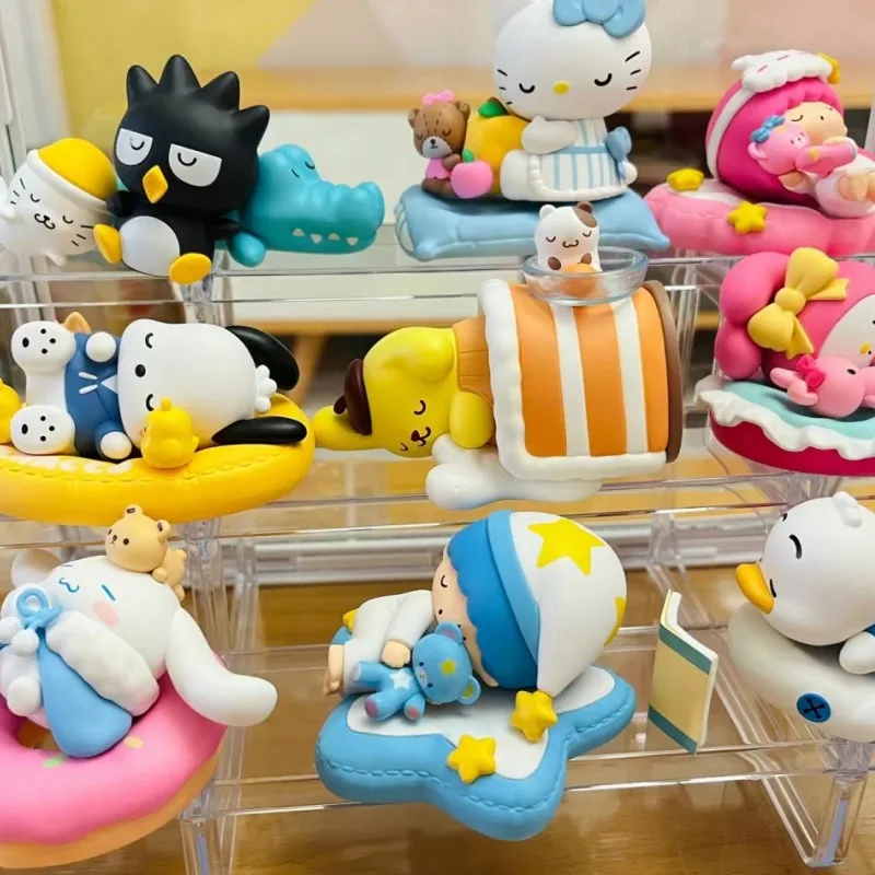 Sanrio กล่องตาบอดนอนหลับอย่างปลอดภัย, mymelody Kuromi pachacco pompurin ของเล่นตกแต่งคริสต์มาสเด็กผู้ชายของขวัญวันเกิดเด็กผู้หญิง