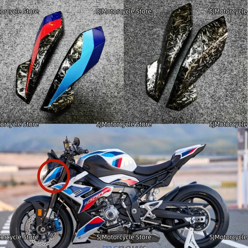 

Forged pattern Motorcycle ABS Head Side Panel Upper Front Headlight Nose Turn Signal Fairing Fit For BMW S1000R M1000R 2021-2024