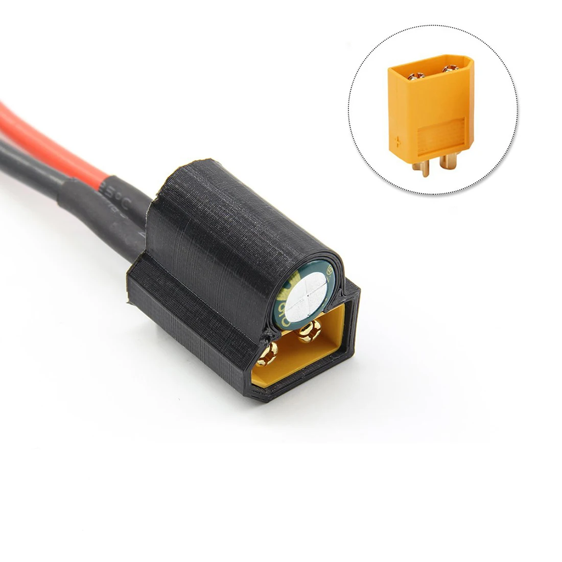 35v 1000uf xt60 Netz kabel Filter kondensator 14awg mm Kabel für Flugs teuerung ecs vtx fpv Renn drohne rc Quadcopter – Detail 3