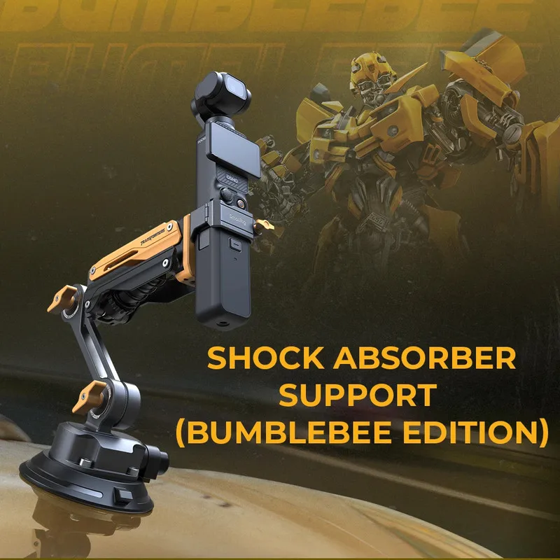 SmallRig Transformers Shock Absorber Support (BumbleBee Edition)-5528, compatible with DJI Pocket 3,GoPro HERO13,and Insta360 X4