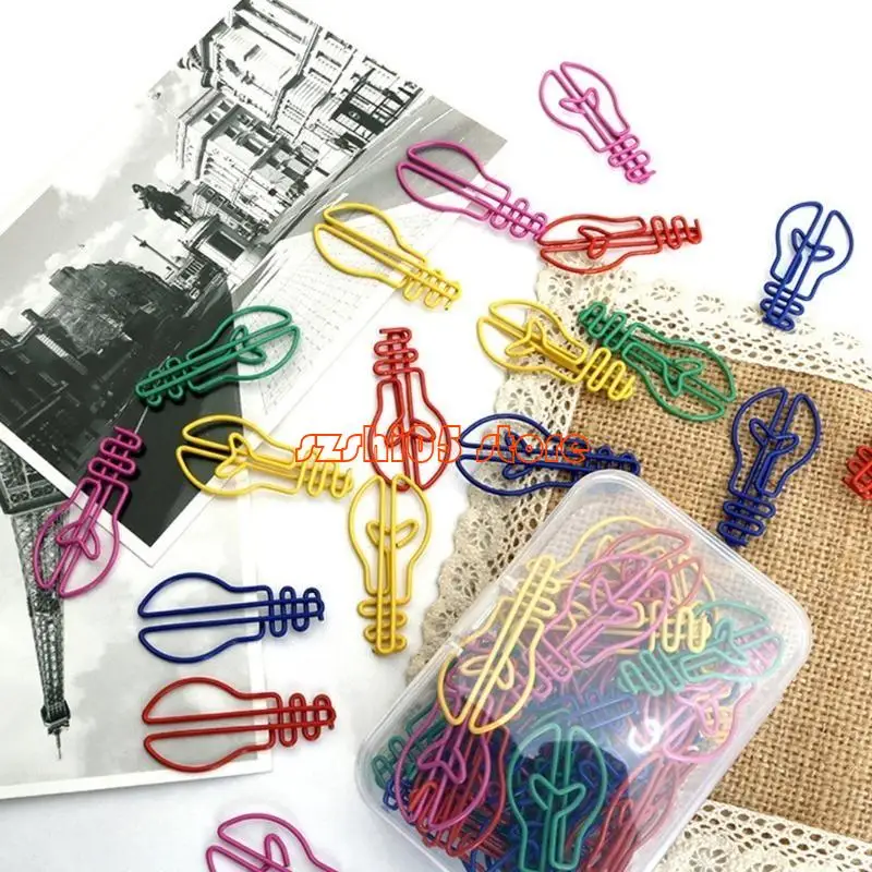 781e 30pcs lampada colorata lampadina clip clip clip clip per le buste foto buste lettere documento cartello