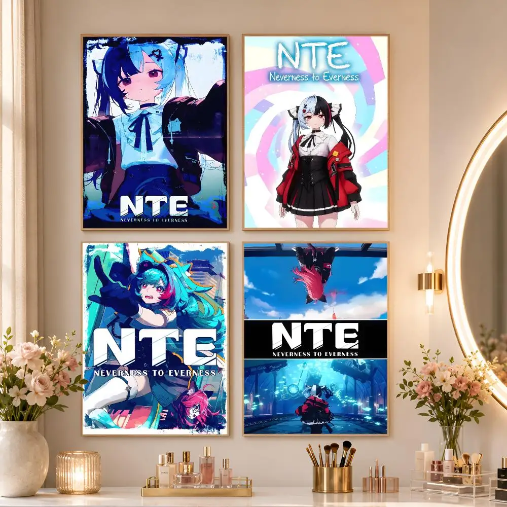 Game Neverness To Everness Poster Matte Self-Adhesive Wall Art Print Living Room Bedroom Home Wall Decor