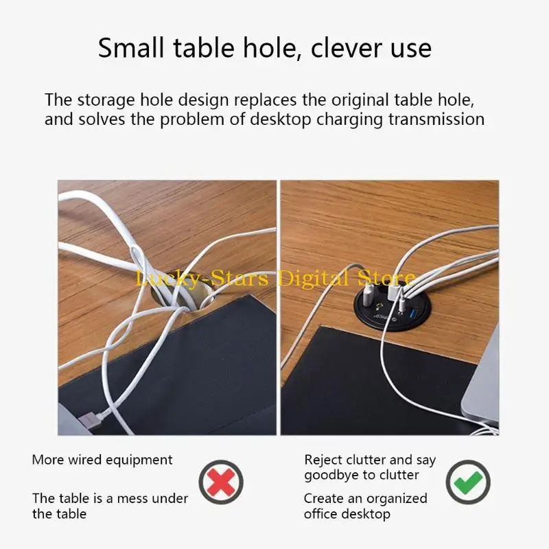 

T3EE USB-концентратор DESK-4U USB Мультиконцентратор-сплиттер Высокоскоростное крепление на 2 порта