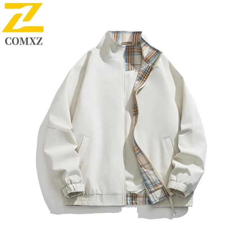 

COMXZ Мужская верхняя одежда 2025 г. Модные минималистичные легкие куртки для отдыха для прогулок и путешествий, кемпинга, повседневное красивое пальто для путешествий