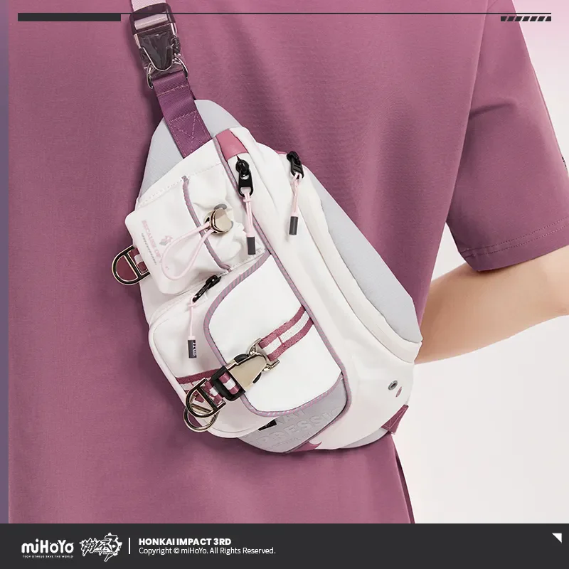 [Genuine] miHoYo Elysia Chest Bag Honkai Impact 3 Elysia Because Of You Story Themed Shoulder Bag Anime Handbag Cosplay Gifts