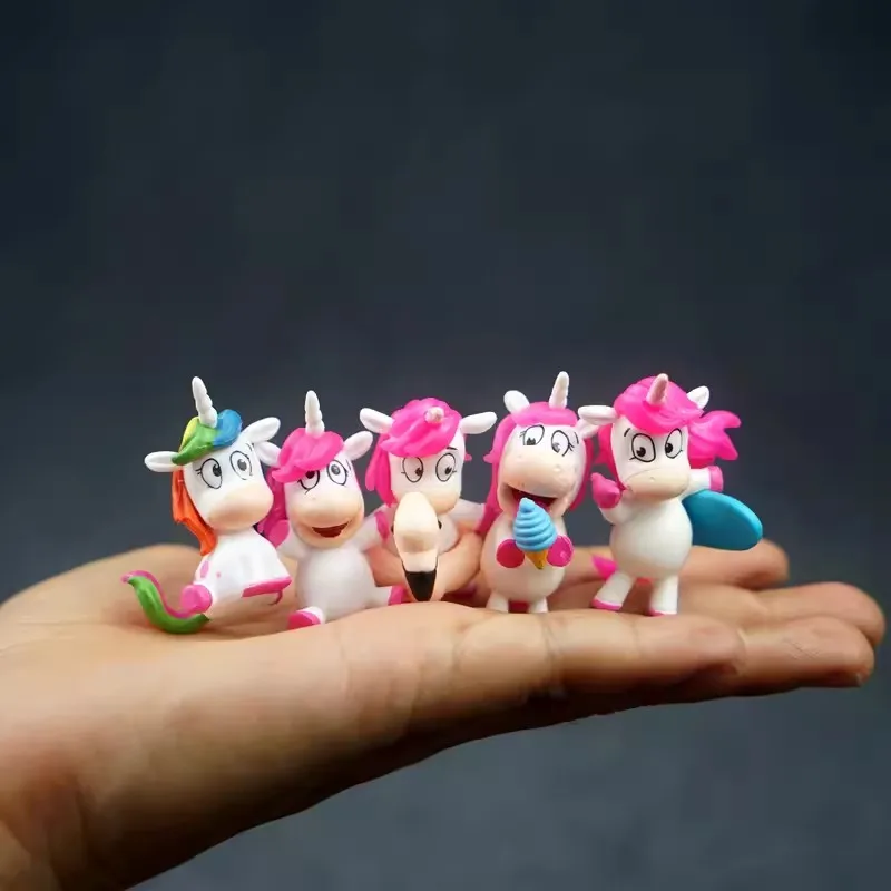 ea1 cartoon Original cute doll rainbow horse unicorn diy accessories waiwai