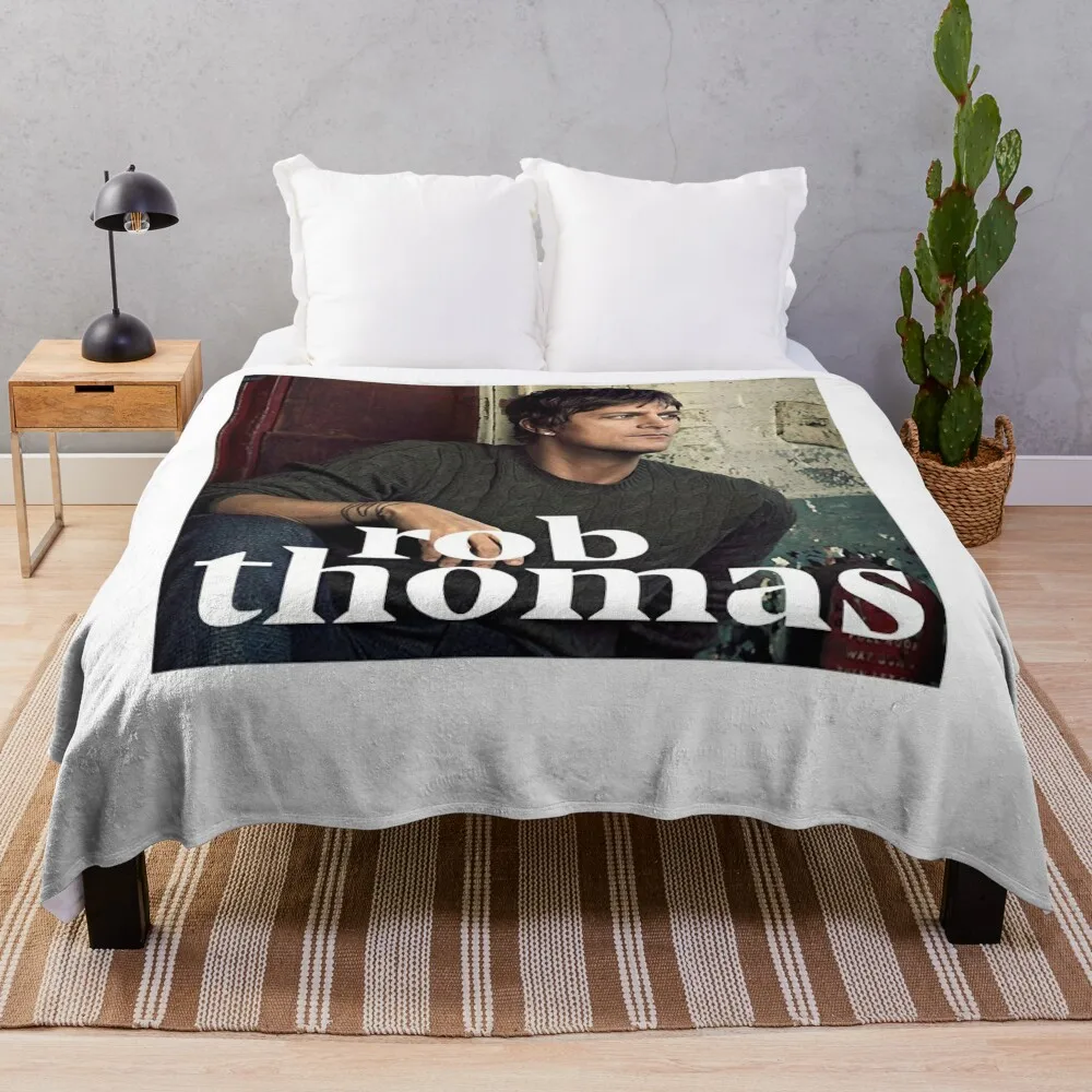 

Rob Thomas Singer Music Band Throw Blanket Weighted Soft Plush Plaid Blankets For Sofas Hairy Blankets