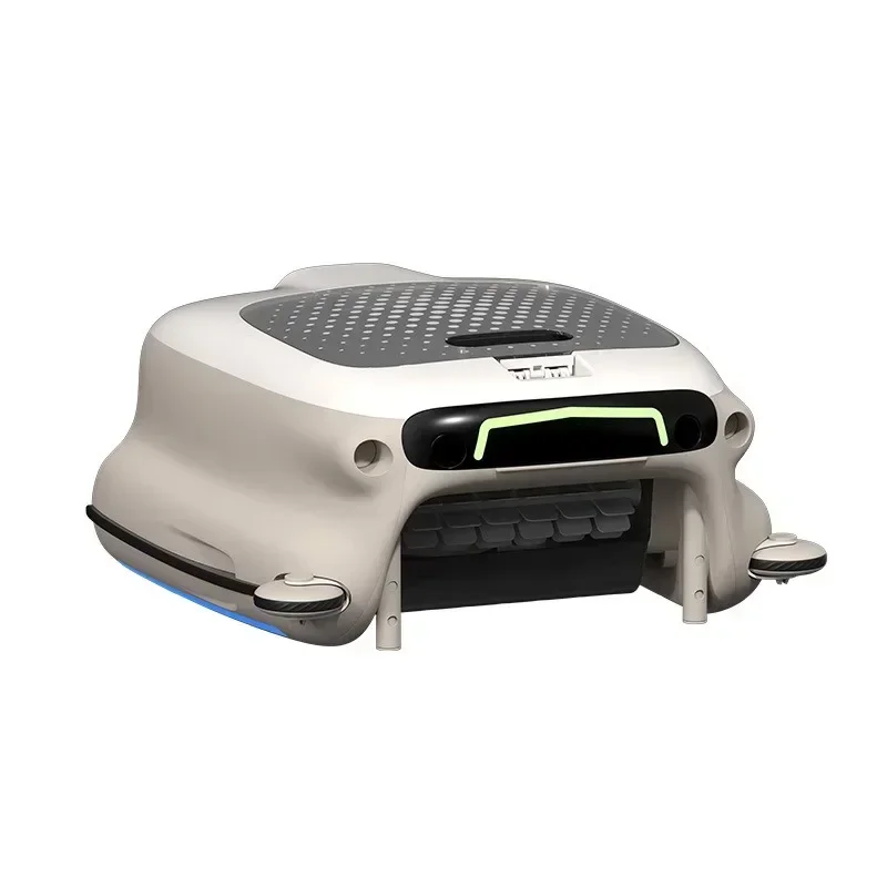 Cordless swimming pool cleaning robot, fully automatic swimming pool robot, long-range slag skimmer