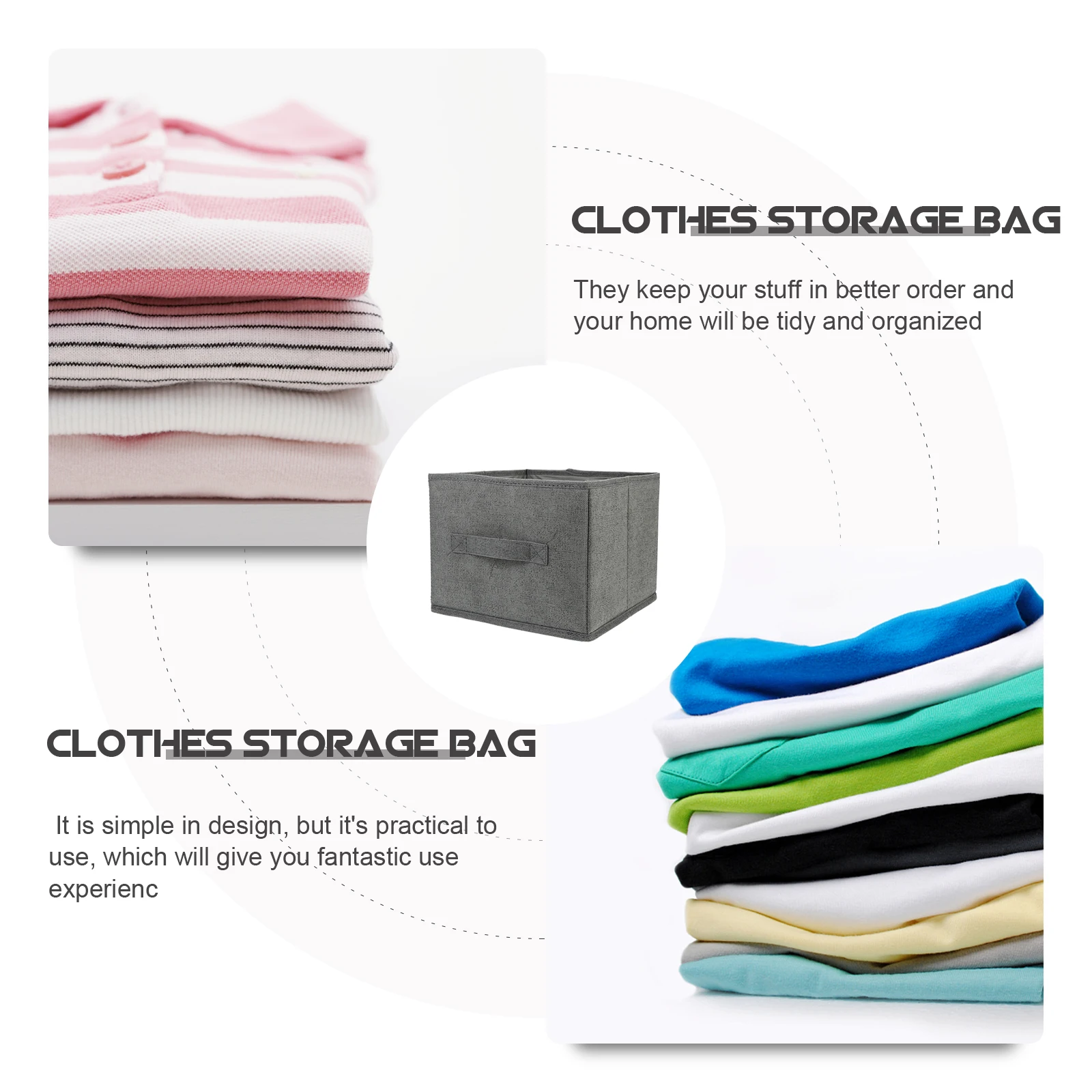 

Foldable Cotton Linen Storage Organizer Clothes Classification Hanging Closet Organizers Foldable Closet Shelf