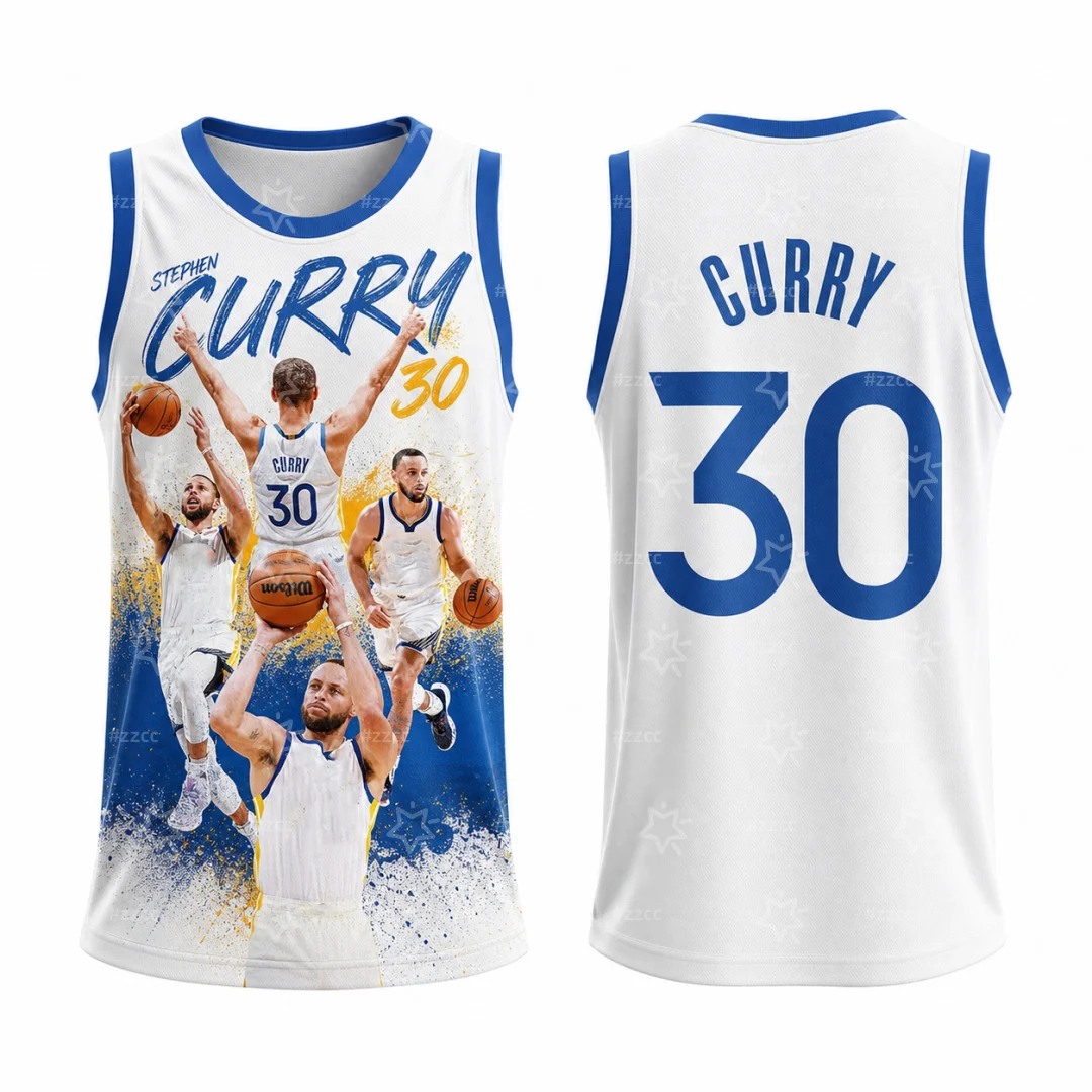 2026 Stephen Curry No. 30 Basketball Jersey Game Training Uniform Summer Sports Men's Sleeveless Shirt Children's Clothing ﻿
