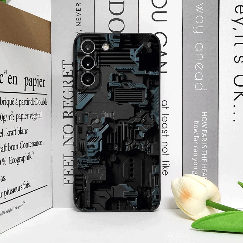 2D تقليد لوحة دوائر كهربائية نمط جراب هاتف ل ممن لهم Realme 14 ProPlus 13 12 لايت 11 10 Pro + X7 PRO Ultra C55 C35 غطاء Fundas #3