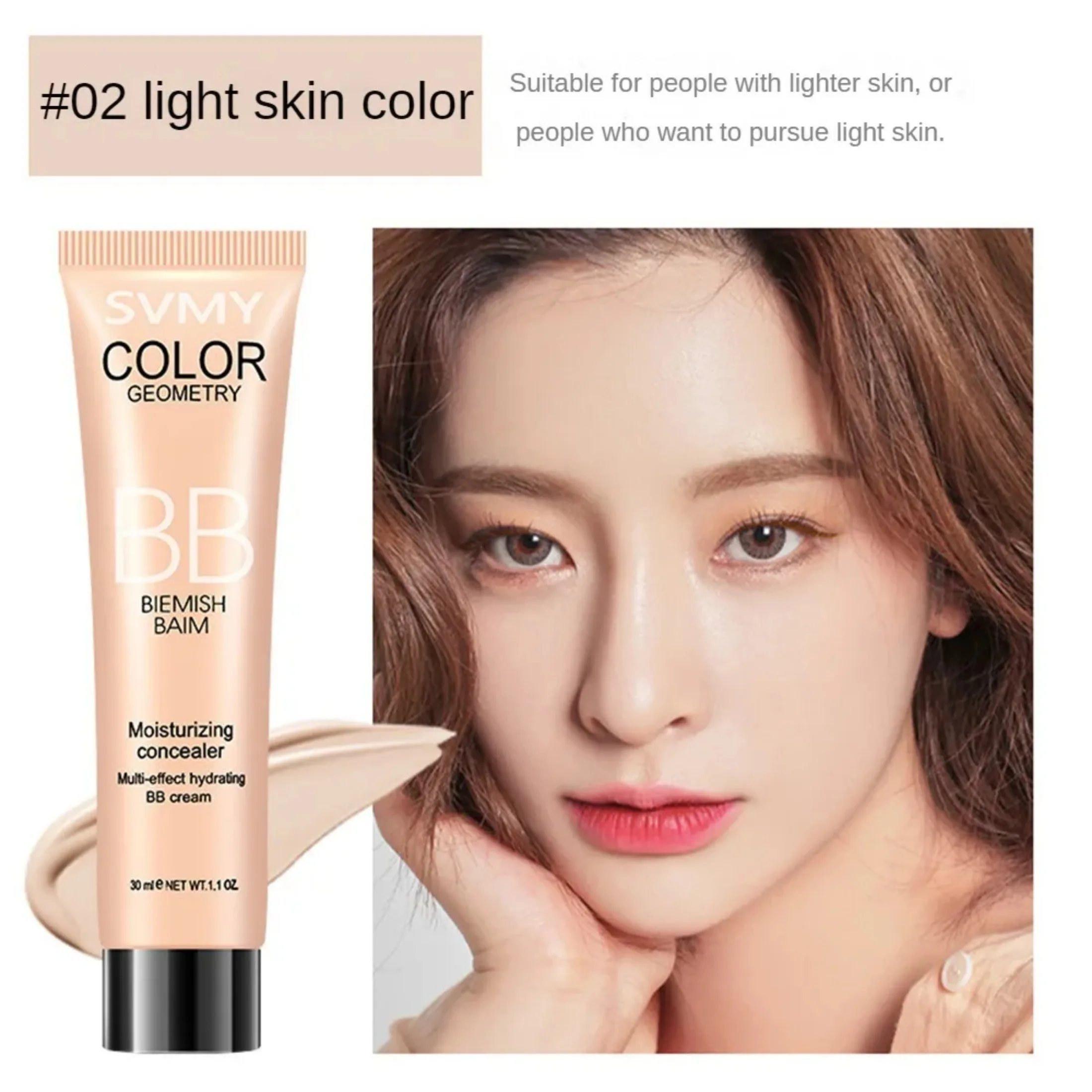 BB Cream Full Cover Face Base Liquid Foundation Makeup Waterproof Long Lasting Facial Concealer Whitening Cream Korean Make Up