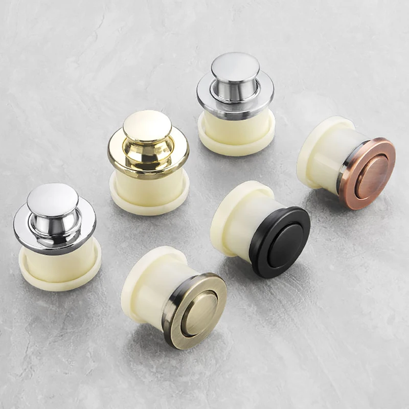 Manija de resorte telescópica para puerta de armario, cajón oculto integrado, Tatami, hebilla oculta Circular, 1 Uds.