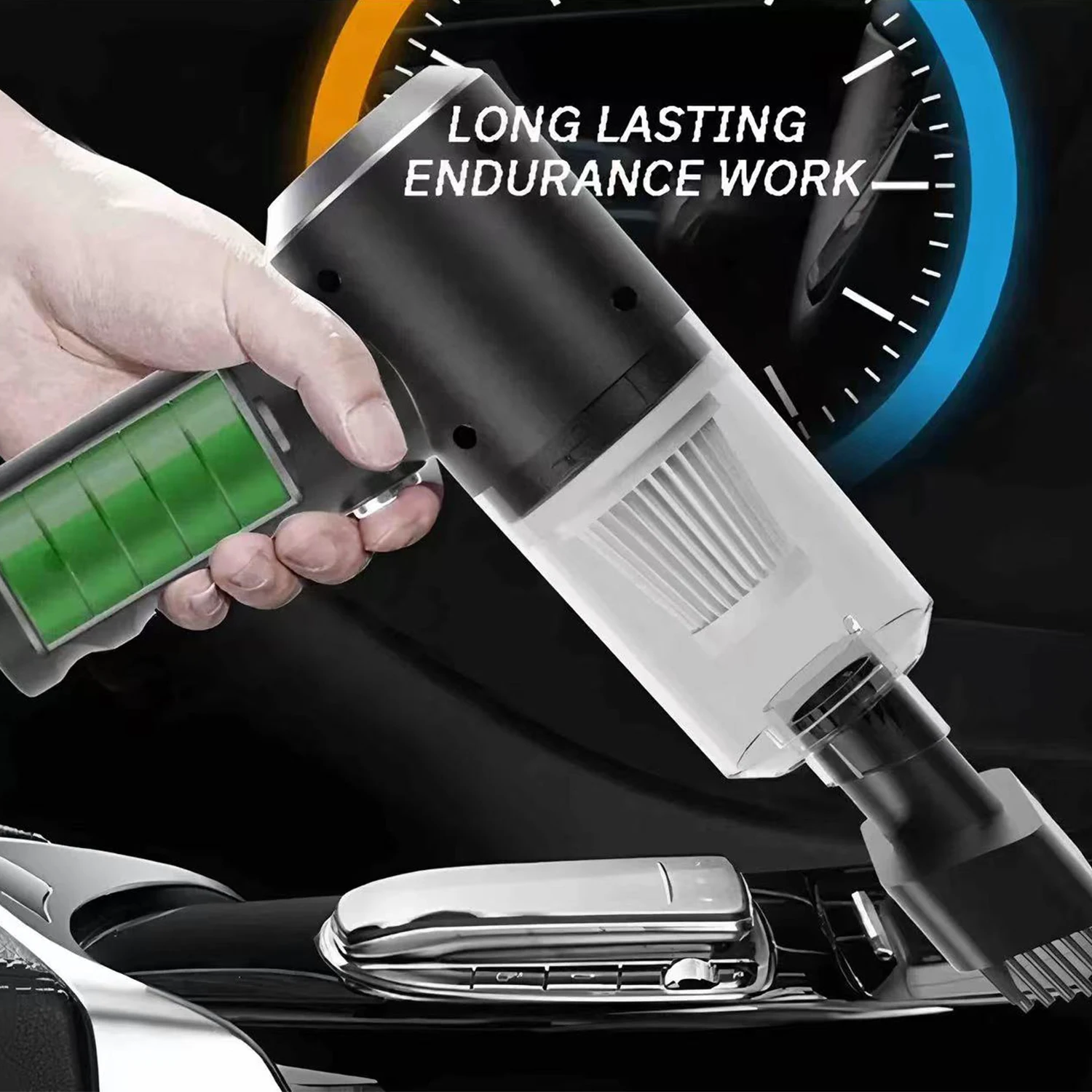 Mini Handheld Cordless Vacuum Cleaner Air Duster Wireless Dust Blower Portable Rechargeable Air Cleaner Vacuum For Car Home view 6