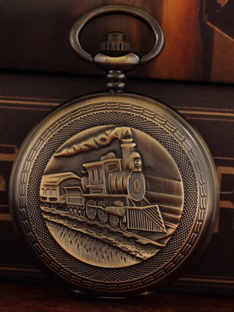 全自動機械式懐中時計レトロフリップ中空学生ネックレスオープン蓋