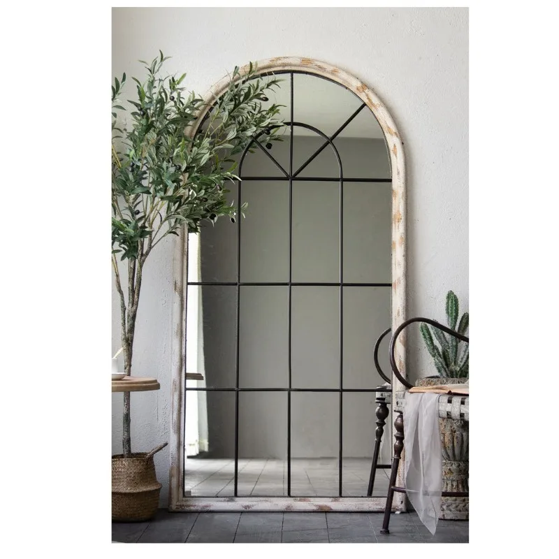 Retro oude vloerspiegel