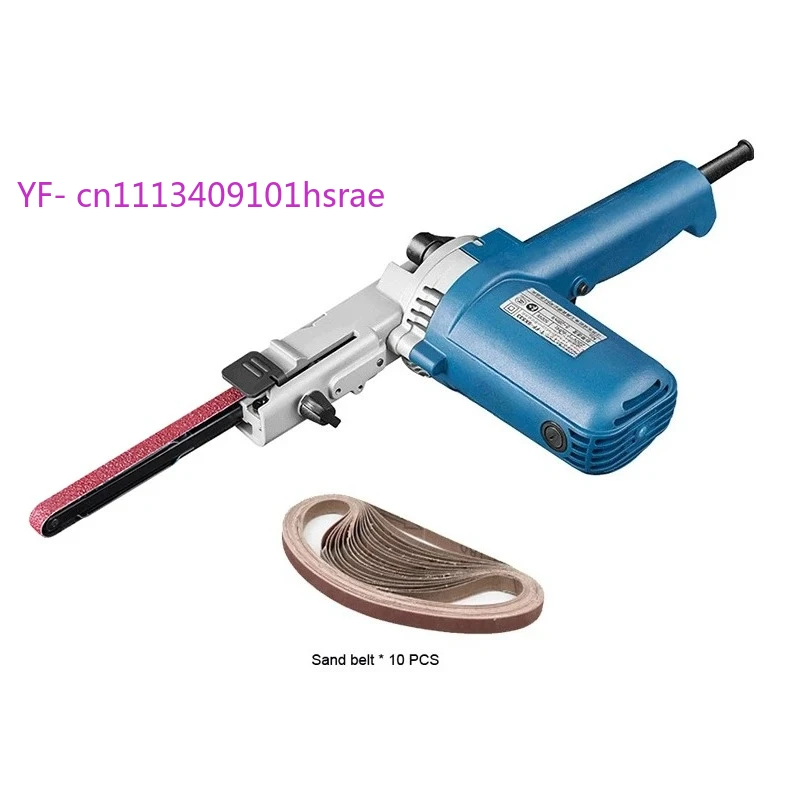 220V Electric Belt Sander Angle Grinder 9x533mm Sanding Belts DIY Polishing Machine for Wood Metal