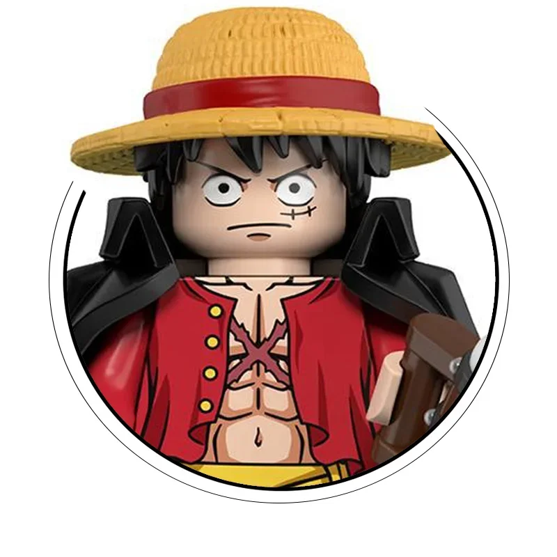 One Piece Bausteinset, Luffy Zorro Shan Zhi zusammengebaute Puppen, sammelbare Actionfiguren, Kinderspielzeug und Geschenke. – Detail 9