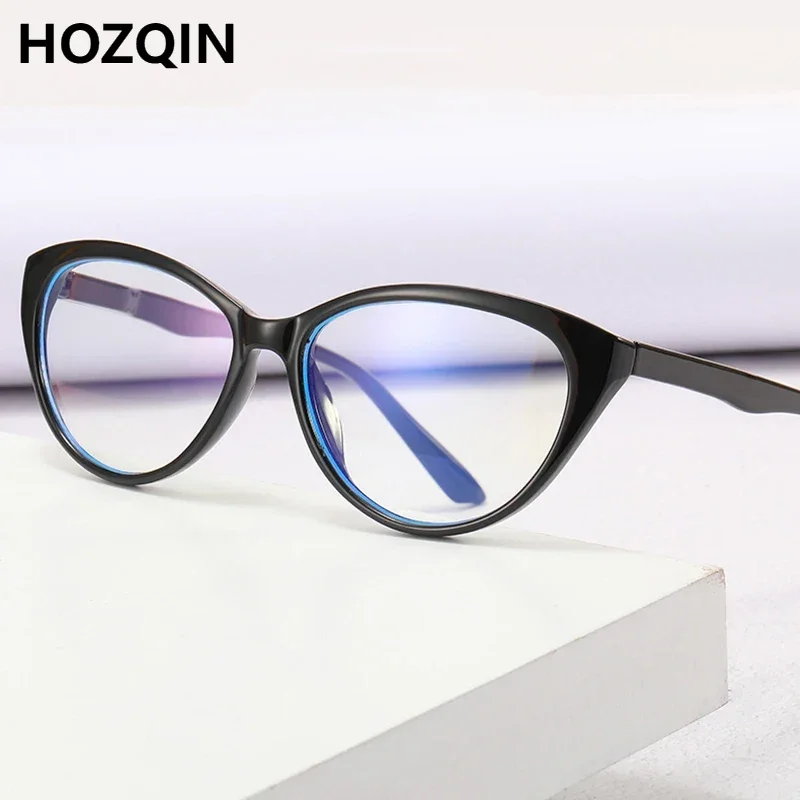 

New Women Cat Eyes Blue Light Blocking Myopia Glasses Girls Leopard Nearsighted Eyeglasses Students Shortsighted Spectacles 0~-6