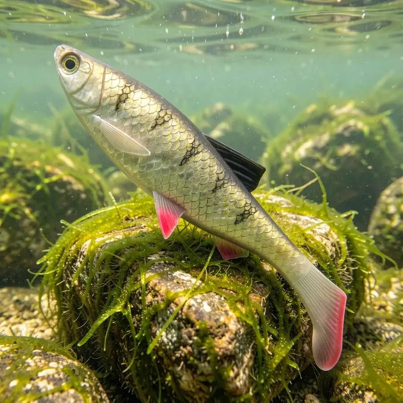 Soft Bait Swimbait T‑Tail Fishing Lure PVC 21g 12.5cm Big Swing Multi Color for Pike Perch Bass
