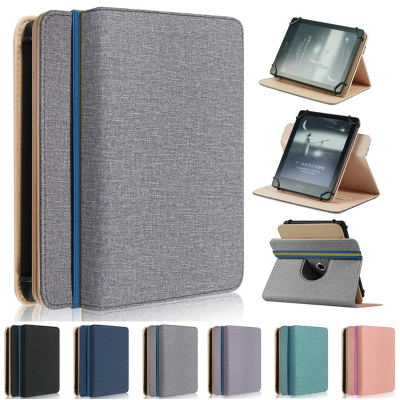 Universal 6 inch Tablet Cover Case for Kobo Clara 2E,Kobo Clara HD,Kobo Glo HD 6 inch eBook eReader Cover with Hand Holder + Pen