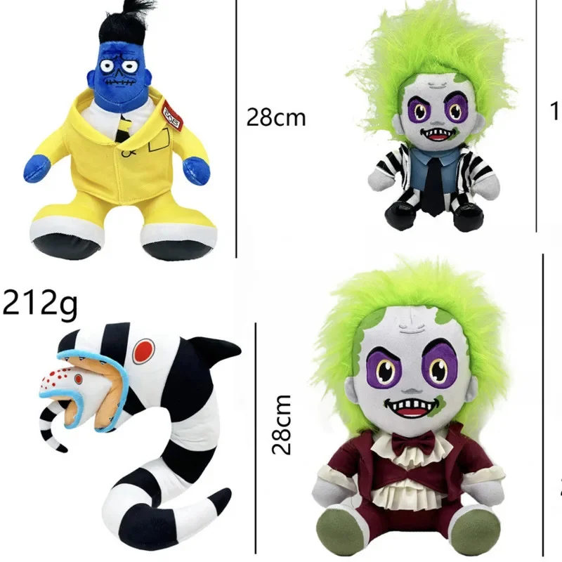 

New Beetlejuices Shoulders Plush Toy Doll Cute And Soft Cartoon Peripheral Pillow Dolls Room Decoration Children's Birthday Gift