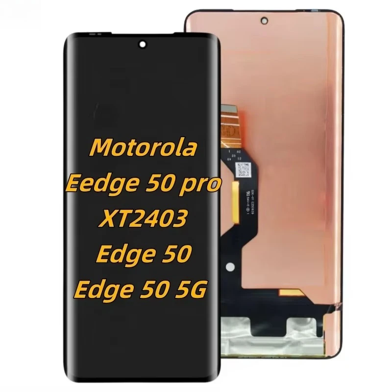 Nuevo Amoled Lcd para Motorola Xt2403-2 Pantalla táctil digitalizador Pantalla de repuesto para Moto Edge 50Pro Edge 50 5G Edge 50 Pantalla