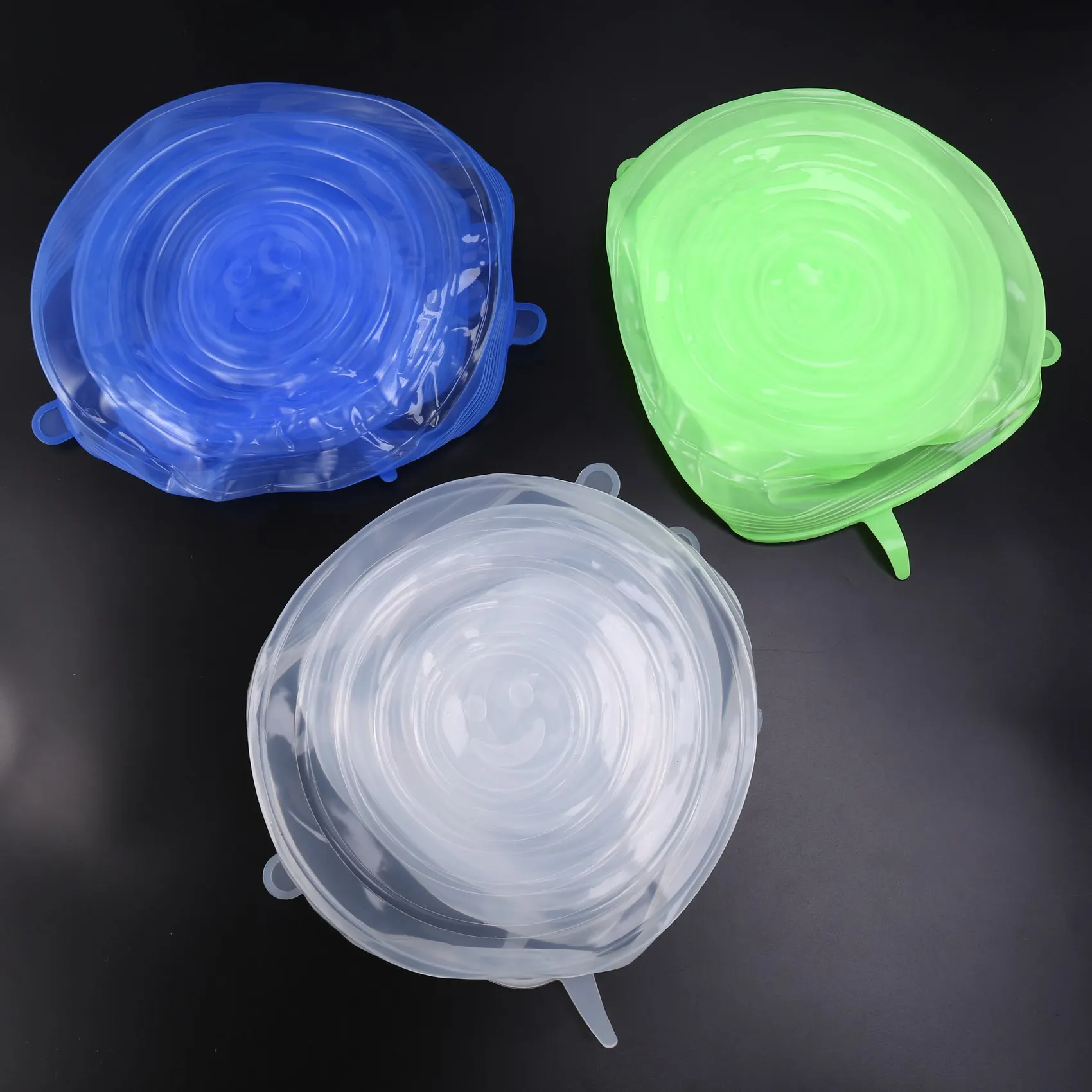 B69C 18 Pcs Silicone Elastic Lids For Food Cups And Bowls Lids,To Keep Food Fresh And Perfect For All Kinds Of Food Storage