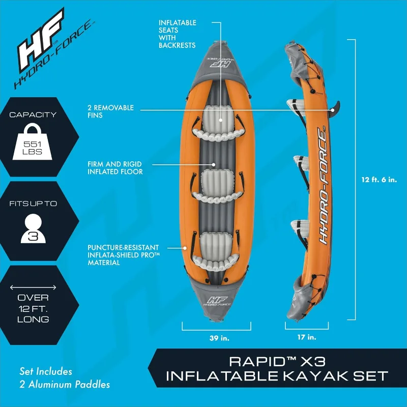 Hydro-Force 9'2" Inflatable SUP Board 3