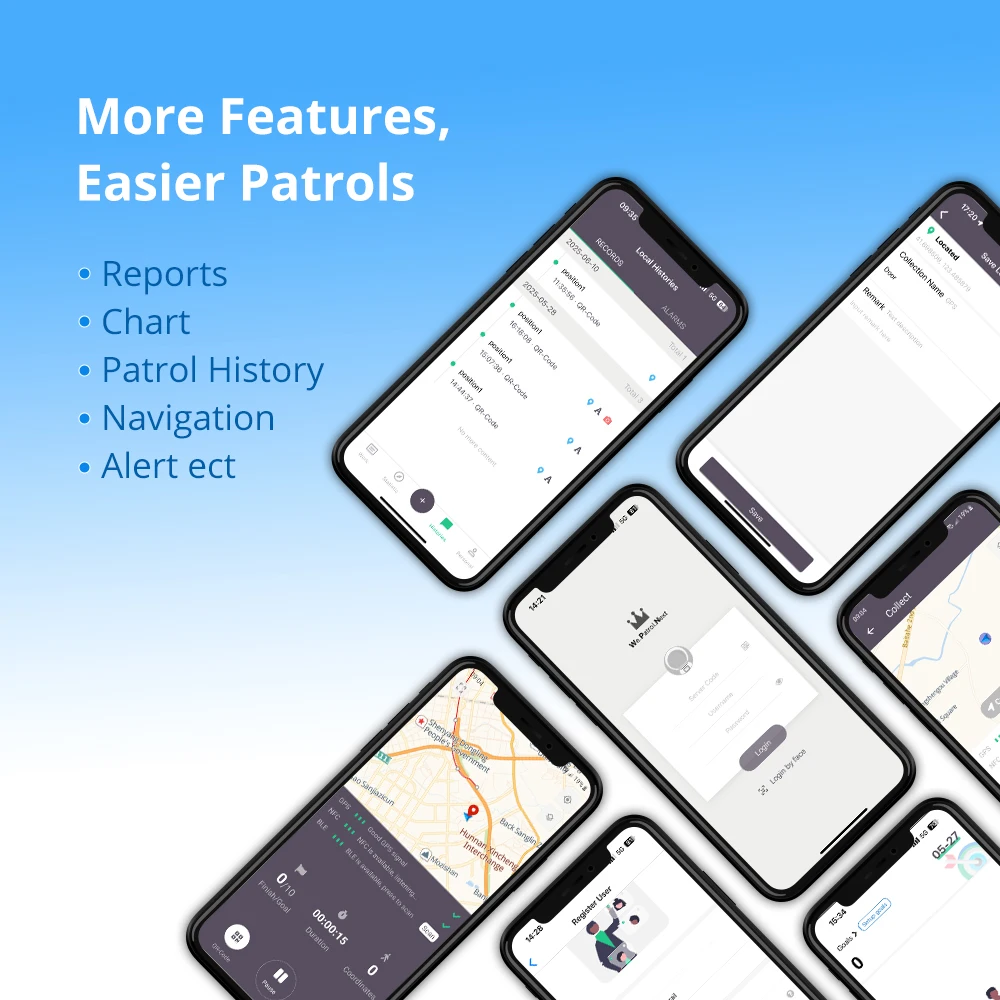 APP del sistema di pattuglia GPS JWM per un anno, SOLO APP, NO TELEFONO, Guard Tour Patrol con il tuo telefono, Pattuglia attraverso il telefono