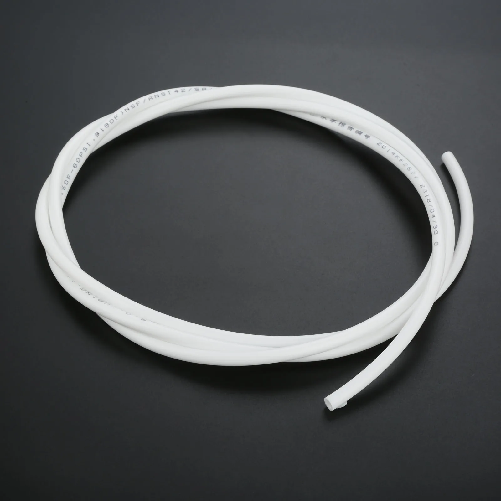Tubo Flexible blanco para sistema de filtro de acuario de ósmosis inversa, manguera de PE OD de 2 metros, 1/4 pulgadas (6,4mm), 2M/6,56 pies