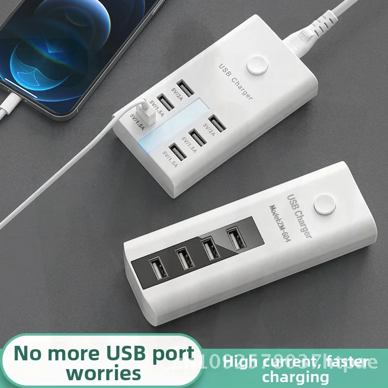 

Multifunctional USB Travel Plug with Extension Cord 110V Multi-Port Fast Charging PCB Socket General Control US Gauge Plug-In