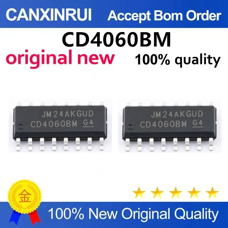 （5pcs10pcs）Original genuine CD4060BM96 SOIC-16 CMOS 14 level ripple carry binary counter chip