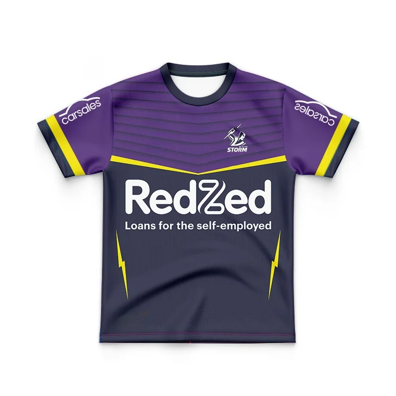 KIDS MELBOURNE STORM 2024 REPLICA MEN’S HOME JERSEY(Custom name and number )